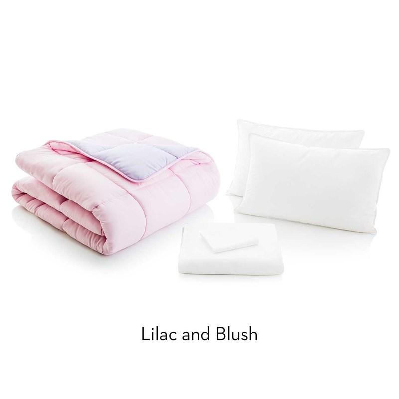 Large Picture of Malouf Bed in a Bag - Twin XL - Lilac/Blush