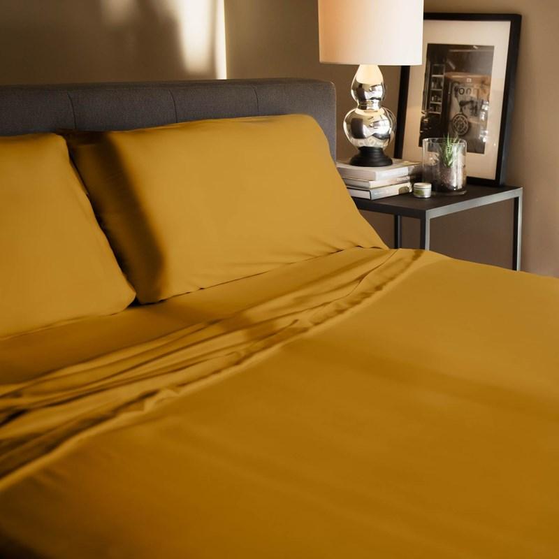 Large Picture of Malouf TENCEL Sheet Set - Harvest (Split Queen)