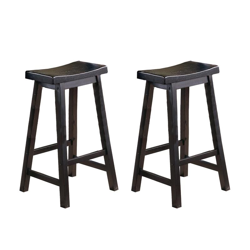 Homelegance Saddleback 5302BK-29 29 Pub Height Stool, RTA