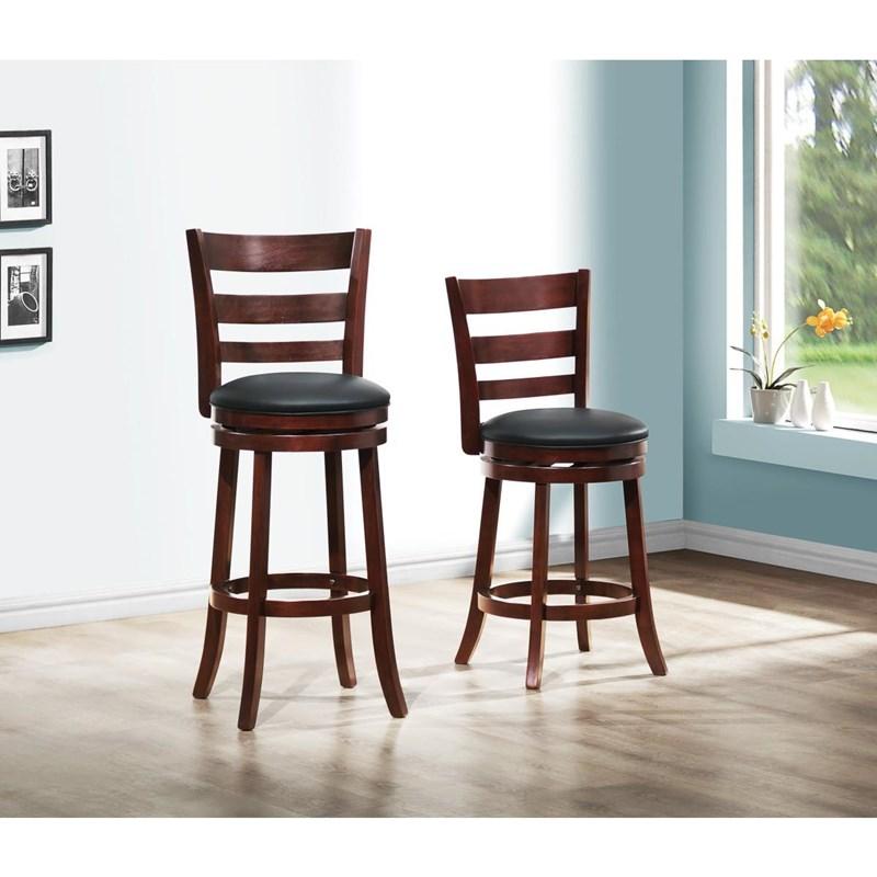 Large Picture of Homelegance Edmond 1144E-29S Swivel Pub Height Chair