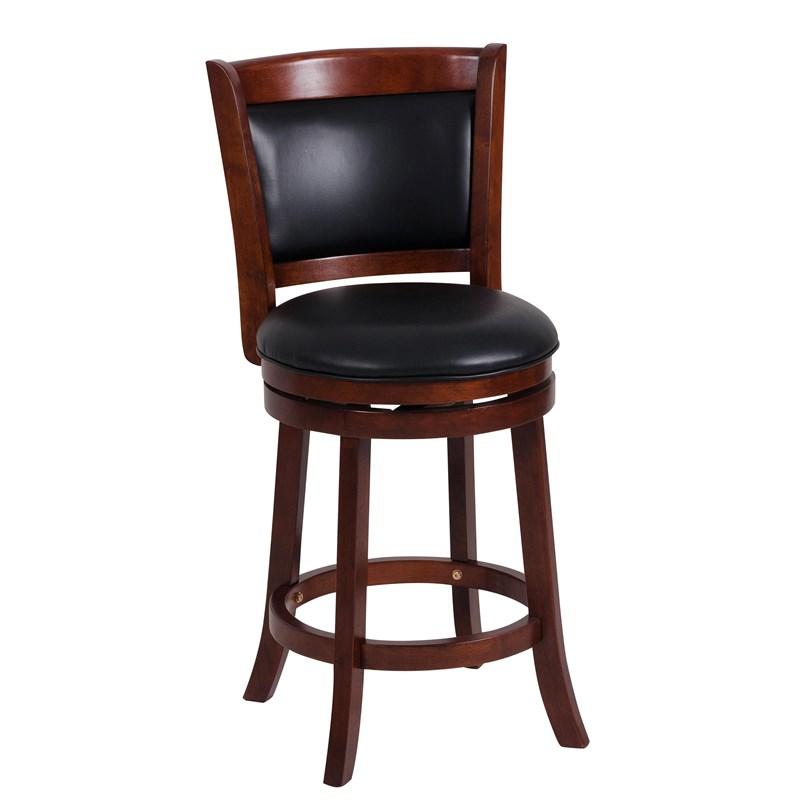 Large Picture of Homelegance Shapel 1131-24S Swivel Counter Height Chair