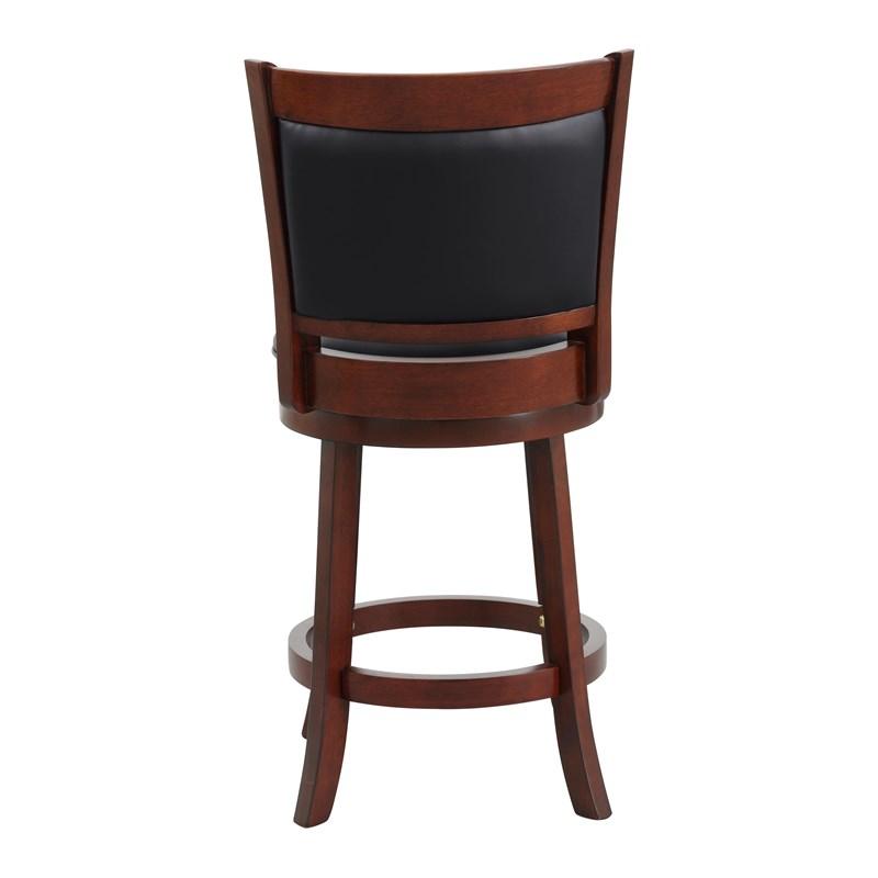 Large Picture of Homelegance Shapel 1131-24S Swivel Counter Height Chair