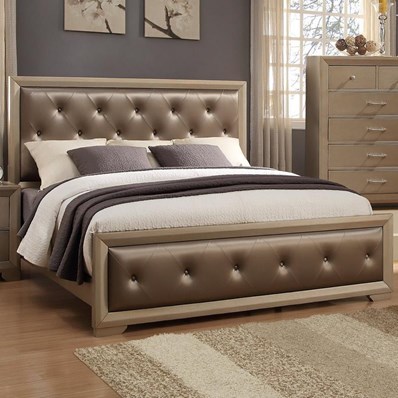 Crown Mark Fontaine B1700 King Upholstered Panel Bed