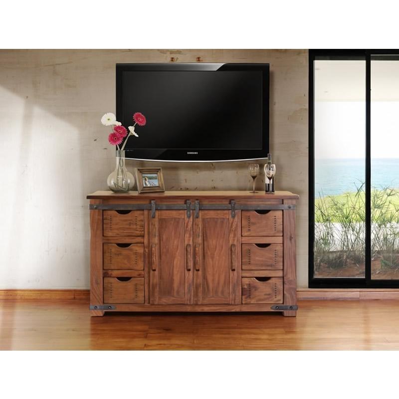 International Furniture Direct Parota IFD866STAND-60 TV Stand