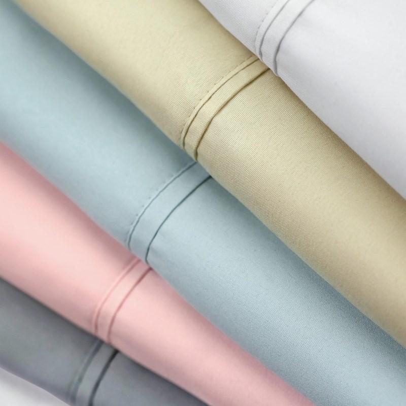 Large Picture of Malouf Brushed Microfiber Bed Sheet- Lilac (Split Queen)