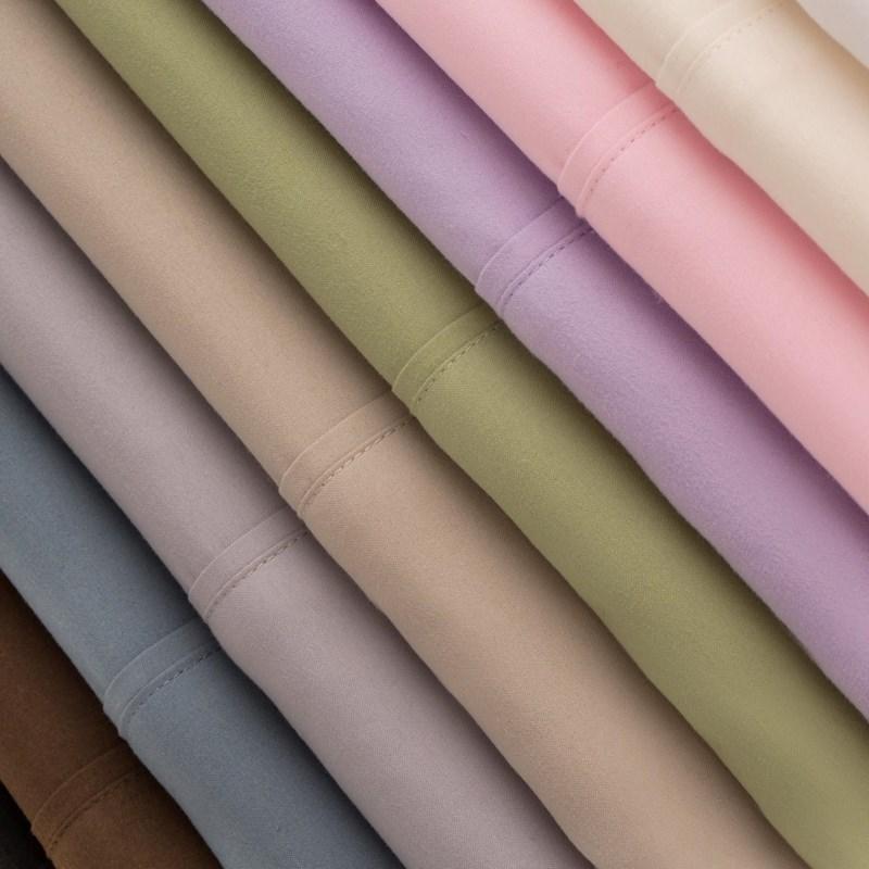 Large Picture of Malouf Brushed Microfiber Bed Sheet- Lilac (Split Queen)