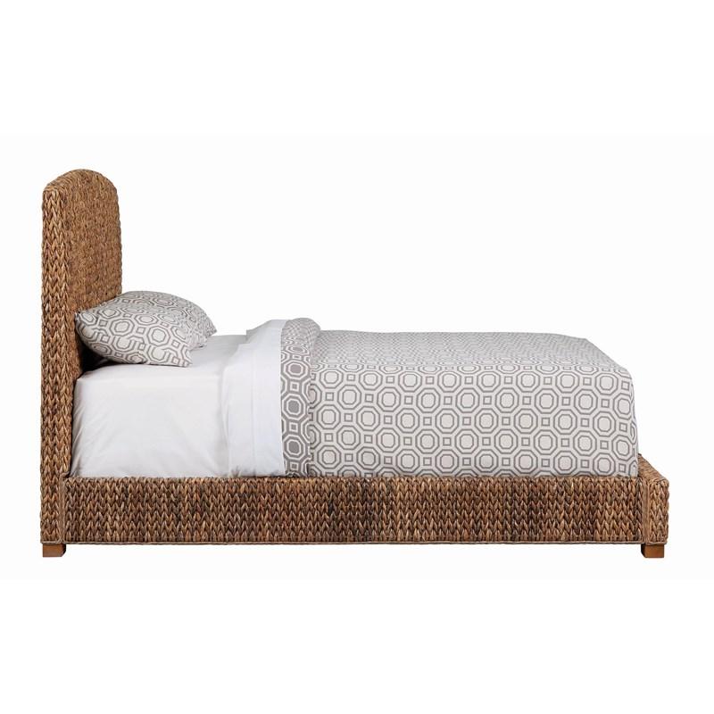 Large Picture of Coaster Furniture Laughton 300501Q Banana Leaf Queen Panel Bed - Amber