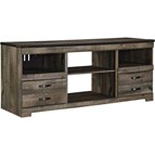 Signature Design by Ashley Trinell W446-68 Large TV Stand with Fireplace Option