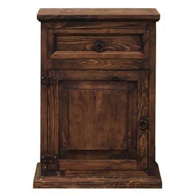 LMT Imports Mission Medio BUR013LMEDIO Left Nightstand