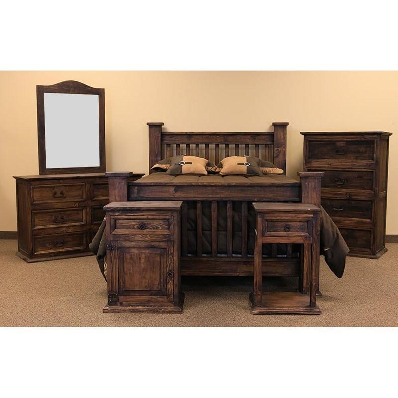 Promo Medio Bedroom Suite 1-Drawer Nightstand (BUR400MEDIO) image 2
