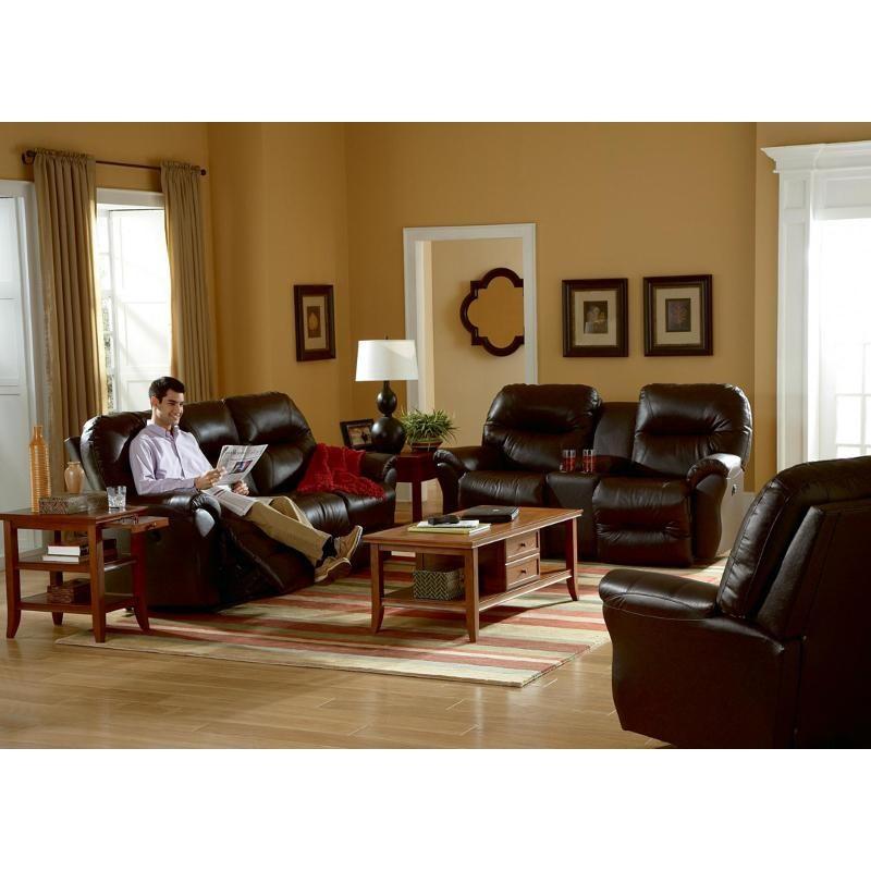 Bodie Reclining Leather Match Loveseat (Bodie L760CA4) image 2