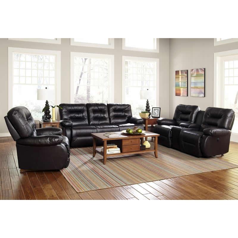 Maddox Power Reclining Leather Loveseat (Maddox L840CP7) image 2