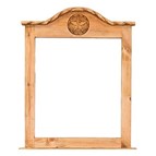 LMT Imports Country Bed with Rope and Star ROP003 Dresser Mirror