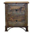 LMT Imports Urban Rustic Nightstand