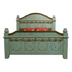 LMT Imports Turquoise Grande Queen Bed