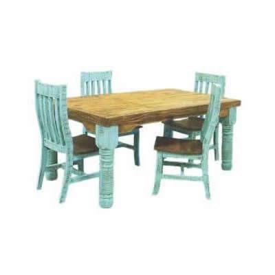 Chaise de salle à manger Turquoise Santa Rita (VSERU-PT-SIL6TURQ) image 2