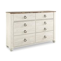 Signature Design by Ashley Willowton B267-31 Six Drawer Dresser (Dressers - 6 Drawers)