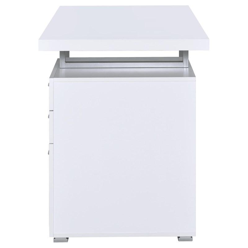 Large Picture of Coaster Furniture Brennan 800325 47-inch 3-Drawer Office Computer Desk - White