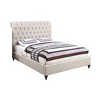 Coaster Furniture Devon 300525Q 57-inch Upholstered Queen Panel Bed - Beige