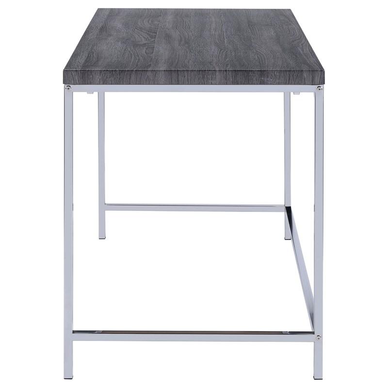 Large Picture of Coaster Furniture Kravitz 801271 47-inch 1-shelf Writing Desk - Weathered Grey