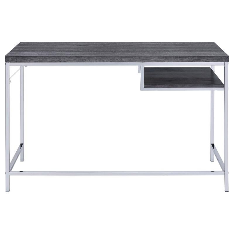 Large Picture of Coaster Furniture Kravitz 801271 47-inch 1-shelf Writing Desk - Weathered Grey