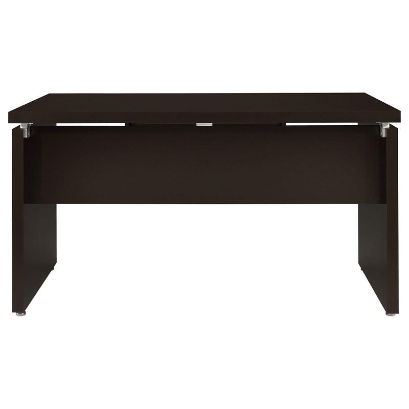 Large Picture of Coaster Furniture Skylar 800891 55-inch Computer Desk with Keyboard Drawer - Cappuccino