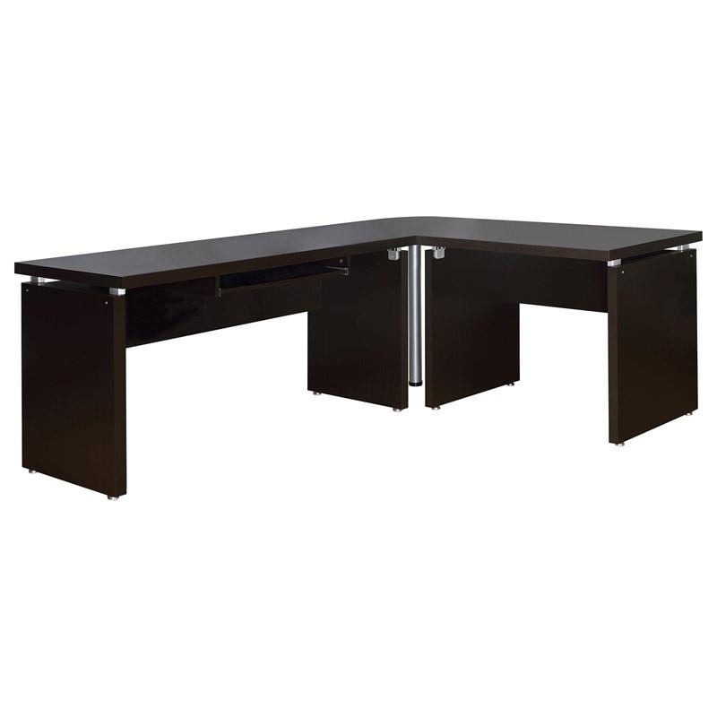 Large Picture of Coaster Furniture Skylar 800892 39-inch Engineered Wood Writing Desk - Cappuccino