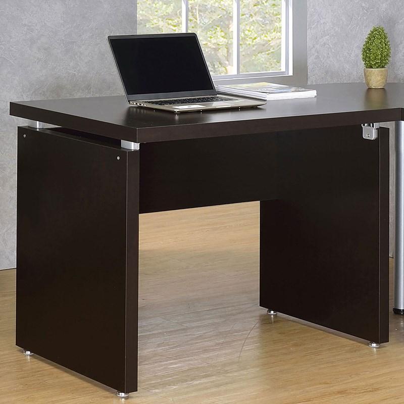 Large Picture of Coaster Furniture Skylar 800892 39-inch Engineered Wood Writing Desk - Cappuccino