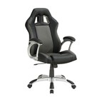 Coaster Furniture Roger 800046 Upholstered Adjustable Home Office Desk Chair - Black