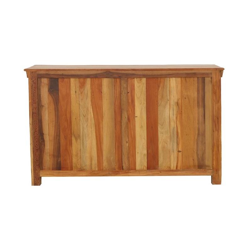 Large Picture of Coaster Furniture Harper 950367 3-door Solid Reclaimed Wood Accent Cabinet - Brown