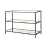 Coaster Furniture Trini 720229 2-shelf Glass Top Entryway Console Table - Black Nickel