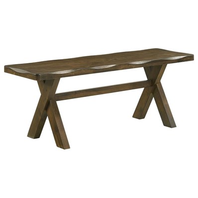Coaster Furniture Alston 106383 47-inch Solid Wood Dining Bench - Knotty Nutmeg