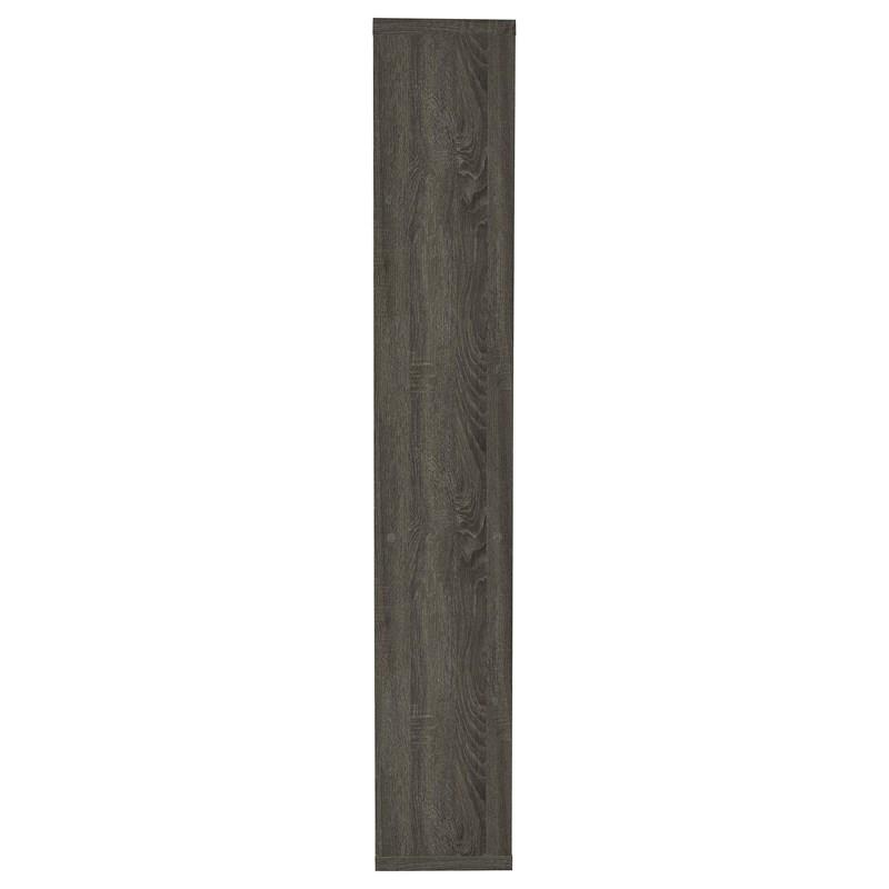 Large Picture of Coaster Furniture Joey 800552 71-inch 5-shelf Bookshelf - Weathered Grey