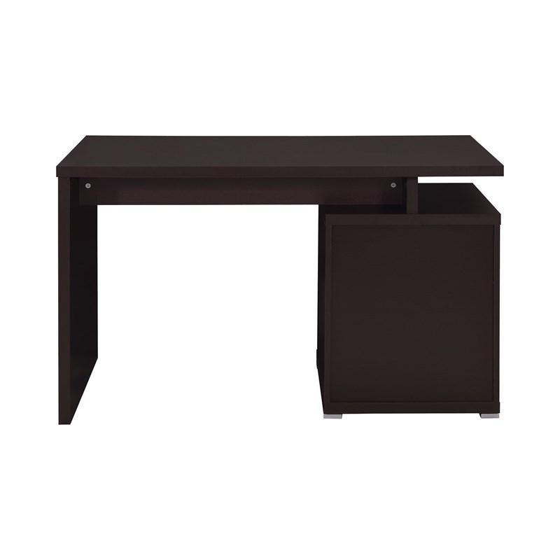 Large Picture of Coaster Furniture Irving 800109 47-inch 2-Drawer Office Computer Desk - Cappuccino