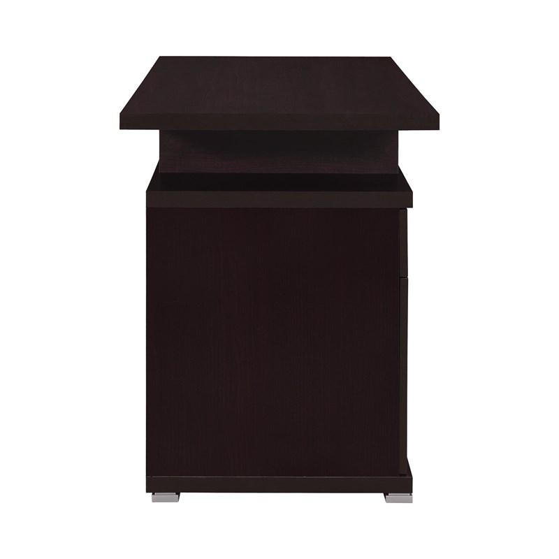 Large Picture of Coaster Furniture Irving 800109 47-inch 2-Drawer Office Computer Desk - Cappuccino