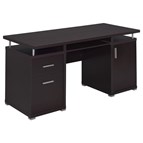Coaster Furniture Tracy 800107 55-inch 2-Drawer Office Computer Desk - Cappuccino
