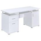 Coaster Furniture Tracy 800108 55-inch 2-Drawer Office Computer Desk - White