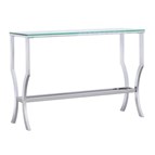 Coaster Furniture Saide 720339 Rectangular Glass Top Entryway Console Table - Chrome