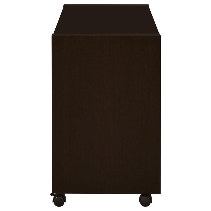 Large Picture of Coaster Furniture Skeena 800902 35-inch Home Office Mobile Return Desk - Cappuccino
