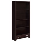 Coaster Furniture Skylar 800905 71-inch 5-shelf Bookcase with Drawer - Cappuccino