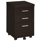Coaster Furniture Skeena 800903 3-Drawer Mobile Office Storage Cabinet - Cappuccino