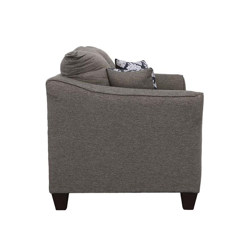 Large Picture of Coaster Furniture Salizar 506022 Upholstered Flared Arm Loveseat - Charcoal Grey