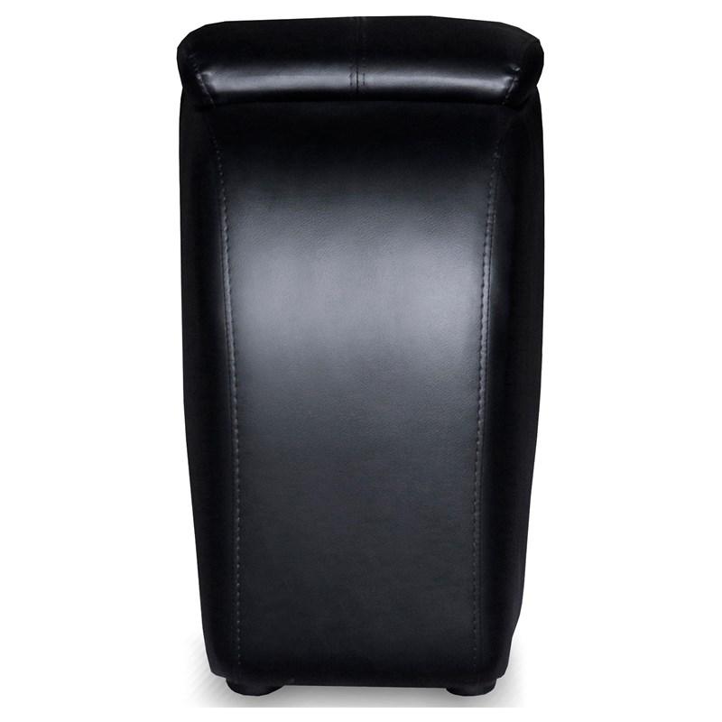 Large Picture of Coaster Furniture Cyrus 600002 Upholstered Home Theater Storage Wedge Console - Black