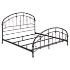 Coaster Furniture Rowan 300407KE Metal Eastern King Open Frame Bed - Dark Bronze
