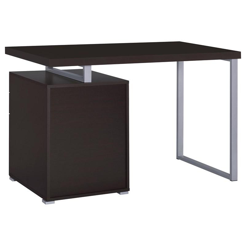 Large Picture of Coaster Furniture Brennan 800519 47-inch 3-Drawer Office Computer Desk - Cappuccino