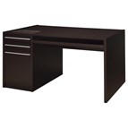 Coaster Furniture Halston 800982 60-inch 3-Drawer Office Computer Desk - Cappuccino