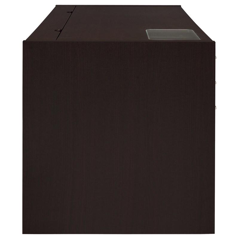 Large Picture of Coaster Furniture Halston 800982 60-inch 3-Drawer Office Computer Desk - Cappuccino