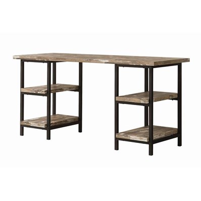 Coaster Furniture Kemper 801551 59-inch 4-shelf Writing Desk - Weathered Brown