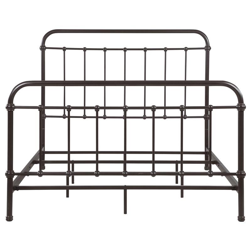 Large Picture of Coaster Furniture Livingston 300399Q Metal Queen Open Frame Bed - Dark Bronze