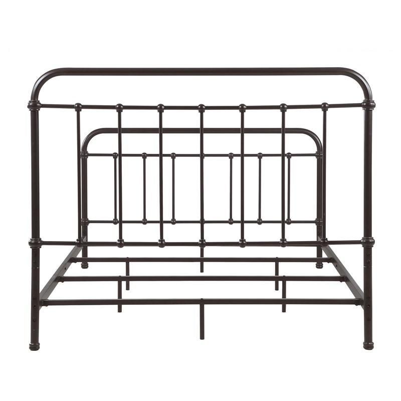 Large Picture of Coaster Furniture Livingston 300399Q Metal Queen Open Frame Bed - Dark Bronze